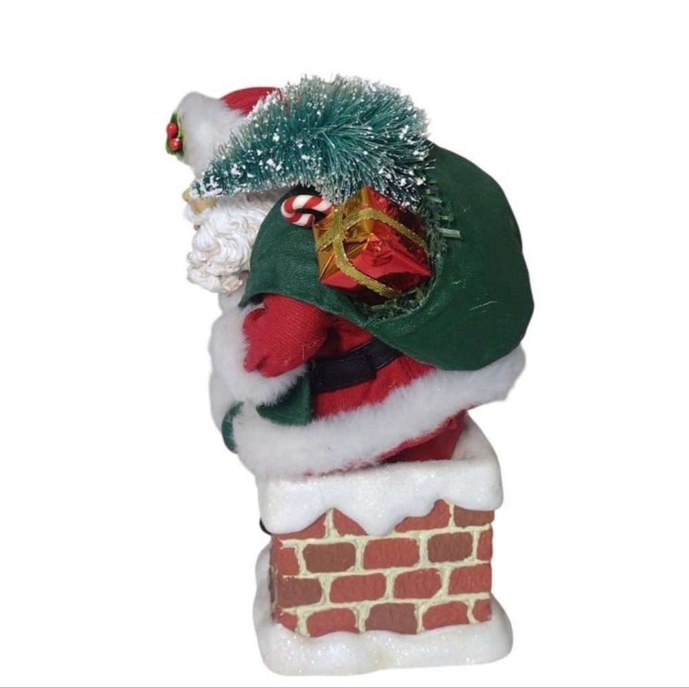Vintage Santa Claus On Chimney Figurine - Picture 3 of 6